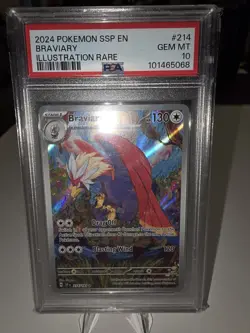 Braviary 214/191 PSA 10 SV Surging Sparks Ilustration RARE Pokemon TCG - Image 2