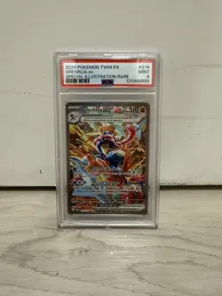 2024 Pokemon TWM-EN #214 Greninja EX Special Illustration Rare PSA Mint 9 - Image 1