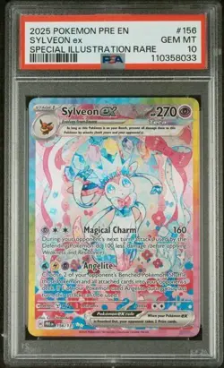 Pokemon TCG: S&V Prismatic Evolutions Sylveon Ex 156/131 SIR PSA 10 - Image 1