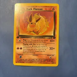 Pokemon TCG- Dark Flareon 35/82 Team Rocket - 1st Edition - Vintage WOTC - Image 1