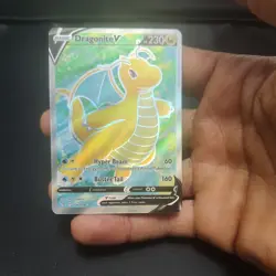 Dragonite V ~ Pokemon Pokemon Go ~ Full Art Holo Ultra Rare 076/078 - Image 2