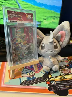 Pokemon Minccino 182/162 Illustration Rare, Temporal Forces ACE 10 GEM MINT - Image 1