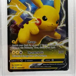 2021 Pokemon SWSH Black Star Promo #061 - Pikachu V Box Promo - PSA 10 GEM MT - Image 3