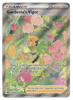 Gardenia's Vigor GG61/GG70 Crown Zenith: Galarian Gallery Holo Pokemon TCG NM - Image 1