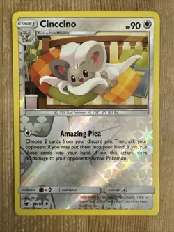 Cinccino - 86/111 - Uncommon - Reverse Holo Crimson Invasion Pokemon VLP - Image 1