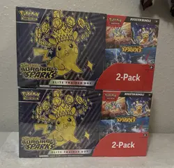 [LOT OF 2] Pokemon Surging Sparks Elite Trainer Box/Booster Bundle Costco 2-Pack - Image 1