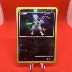 Mewtwo LV.51 9/100 Majestic Dawn Pokemon Card Reverse Holo English 2008 Mewtu - Image 1