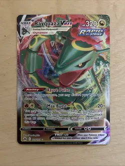 Rayquaza Vmax 102/159 - Crown Zenith Pokemon Card - NM - Image 1