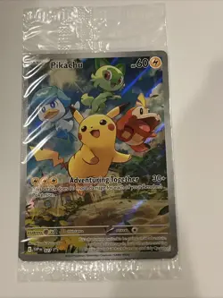 Pikachu 027 Sv: Scarlet & Violet Holo SEALED PROMO Pokemon Card - Image 1