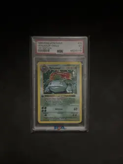 Pokemon TCG Venusaur Base Set Holo Unlimited Rare Card 15/102 1999 WOTC Vintage - Image 1