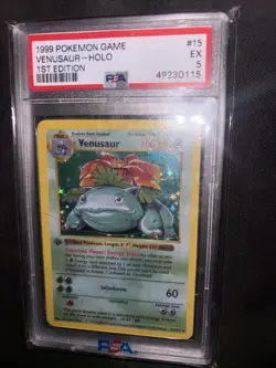 Pokemon TCG Venusaur Base Set Holo Unlimited Rare Card 15/102 1999 WOTC Vintage - Image 5