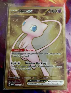 Pokemon TCG Mew EX Metal Gold NM 205/165 Scarlet & Violet 151 Promo Card - Image 1