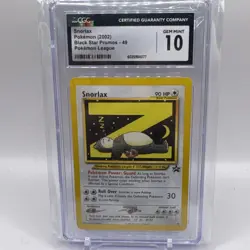 Snorlax Z # 49 WOTC Black Star Promo Pokemon Card CGC Gem Mint 10 - Image 1