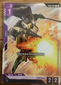 Gundam Card Game Graze Custom Alt Art C+ ST05-004 - Image 1