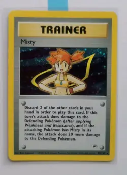 Misty 18/132 Holo Gym Heroes Trainer Card NEAR MINT - Image 1