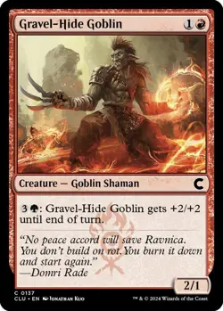 Gravel-Hide Goblin 137 C MTG CLU NM - Image 1