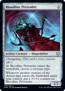 1 x Bloodline Pretender - Foil - Kaldheim - Light Play - MTG - Image 1