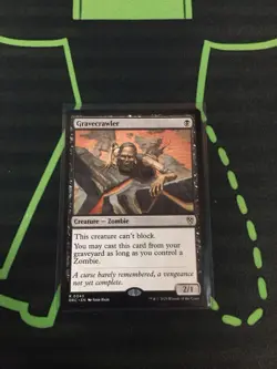 MTG Magic The Gathering Gravecrawler DRC Rare Black Zombie Commander - Image 1