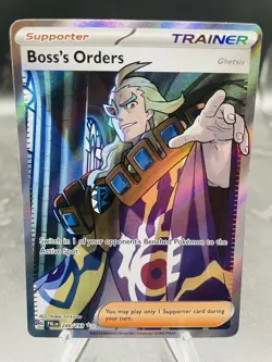 Pokemon Boss's Orders 248/193 Paldea Evolved Ultra Rare Full Art Holo NM - Image 1