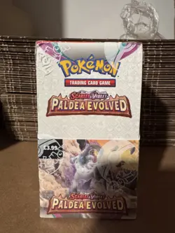 Pokemon Paldea Evolved Half Booster Box HOLE IN SEAL SEE DESCRIPTION (18 Packs) 5060705220566 - Image 1
