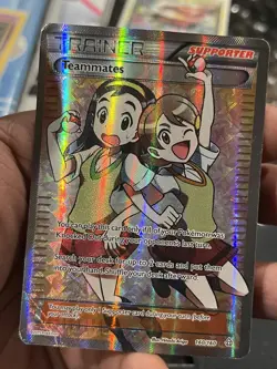 Teammates Full Art 160/160 XY Primal Clash HP Pokemon TCG Holo rare 2015 played - Image 1
