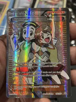 Teammates Full Art 160/160 XY Primal Clash HP Pokemon TCG Holo rare 2015 played - Image 4