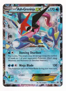 Pokemon Ash-Greninja Ex XY133 Black Star Promo LP - Image 1