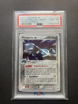 2007 Pokemon Power Keepers Metagross Ex 95/109 PSA 8 NM-Mint - Image 1
