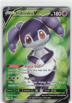 Indeedee V 192/202 - Pokemon TCG Sword & Shield (2020) - NM - Full Art - Holo - Image 1