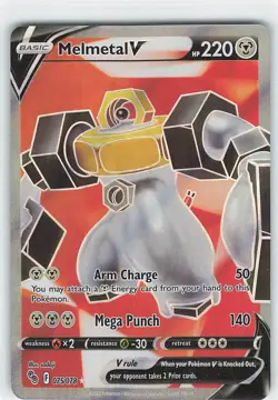 Holo Melmetal V Full Art 075/078 Ultra Rare Pokemon GO Pokemon TCG - Image 1