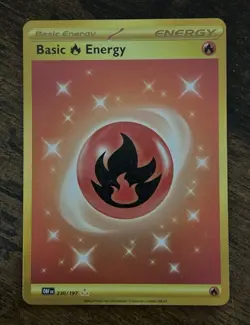 Pokemon TCG Basic Fire Energy 230/197 Obsidian Flames - Image 1