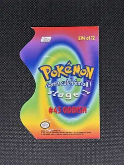 Pokemon Topps Series ODDISH #43 Die-Cut Embossed EV 4 Of 12 - Image 2