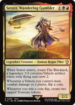 Setzer, Wandering Gambler (Surge Foil) Commander: Final Fantasy Foil for sale online - Image 1