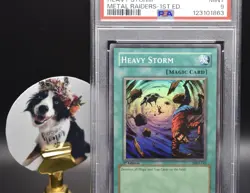 Heavy Storm Yu-Gi-Oh! Metal Raiders PSA 9 1st Edition MRD-142 Wavy - Image 1