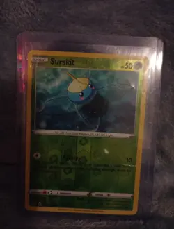 2020 Basic Surskit Reverse Holo Pokemon Trading Card Game - Image 1