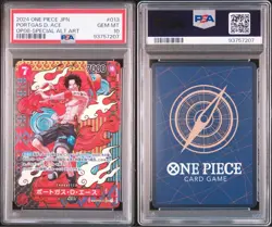 One Piece Trading Card PSA 10 Ace SP Two Legends 02-013 Rare Collectible - Image 1