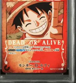 PSA 10 Monkey D. Luffy Wanted Poster SR One Piece Card - Image 5