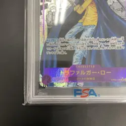 One Piece Trafalgar Law SR Super Parallel ComiPara PSA10 Trading Card - Image 5