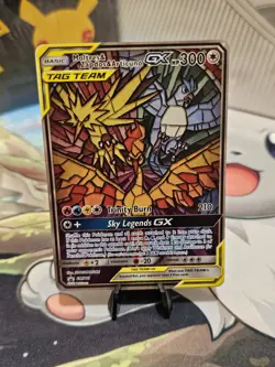 Pokemon Card Moltres & Zapdos & Articuno GX SM210 Hidden Fates Promo NM Clean - Image 1