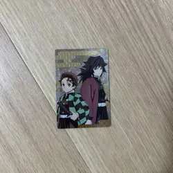 Demon Slayer Trading Card Tanjiro & Giyu Holo Series 1st Edition - Image 2