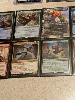 Spiderman MTG 23 Card Lot! Anti-Venom, Spider-Woman, Electro, 16 Rares & 4 Lands - Image 4