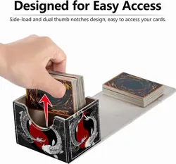 Strong Magnet Case Mtg Deck Box Tcg up to 200 Cards Creative Pattern Trading Car - Image 5