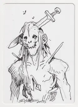 Signed Tooth and Nail Proof Sketch LP Modern Masters Artist Jesper Ejsing MTG AP - Image 1