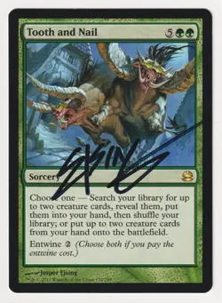 Signed Tooth and Nail Proof Sketch LP Modern Masters Artist Jesper Ejsing MTG AP - Image 2