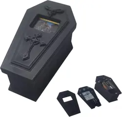 MTG Deck Box Gothic Coffin, Vampire Edgar Markov Deck Box with Dice Storage & Li - Image 1