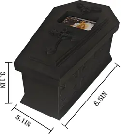 MTG Deck Box Gothic Coffin, Vampire Edgar Markov Deck Box with Dice Storage & Li - Image 2