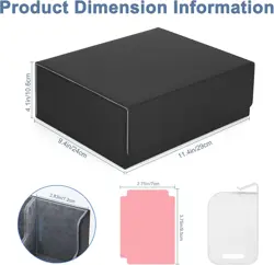 Card Deck Case for Trading Cards 1800+, MTG Card Storage Box, Leather Magnetic C - Image 5