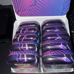 Pokemon TCG Mega Evolution MINI TIN DISPLAY 10 TINS (10) NEW FACTORY SEALED RARE - Image 2