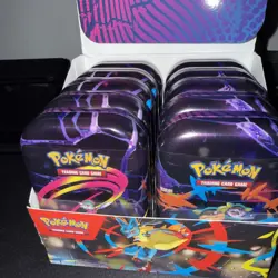 Pokemon TCG Mega Evolution MINI TIN DISPLAY 10 TINS (10) NEW FACTORY SEALED RARE - Image 3
