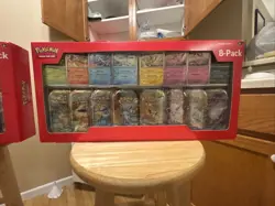 TWO Pokemon Prismatic Evolutions 8 Mini-Tins w/ Promo Cards - Costco Sets - NEW - Image 1